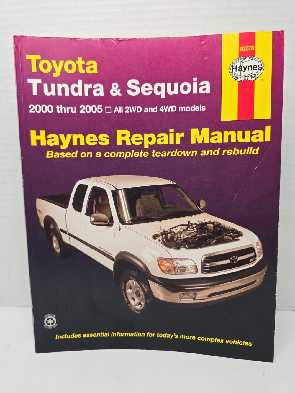 Haynes Repair Manual Toyota Tundra & Sequoia, 2000 Thru 2006